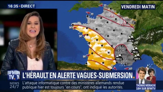 L'Hérault placé en alerte vagues-submersion