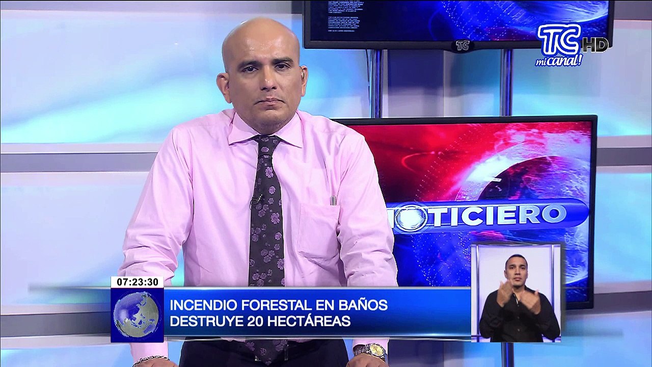 Varios incendios forestales se registraron en Baños en las últimas horas