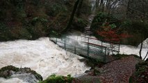 Tempete Eleanor Le Furon en crue Sassenage Isere