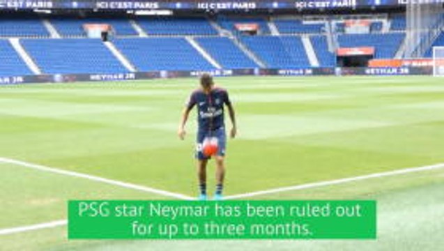 Neymar ruled out for up to three months