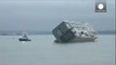 Car ferry salvage operation launched off south England coast