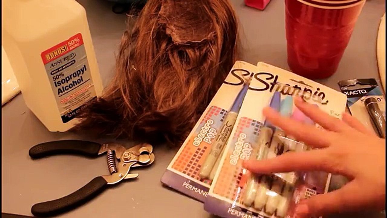HOW TO DYE YOUR AMERICAN GIRL DOLLS HAIR WITH SHARPIES
