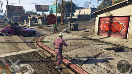 GTA V - "Hood Safari" but with a gang war between Ballas and Families