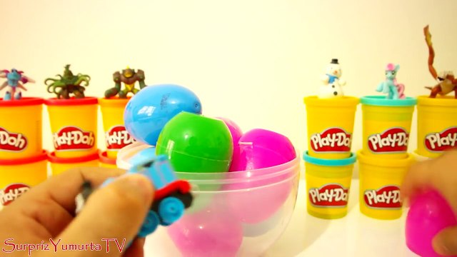 Dev Yumurta Tren Thomas Dev Sürpriz Yumurta Açma - Play Doh Train Thomas Oyun Hamuru Oyuncak #18