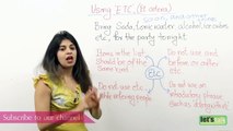 English Grammar Lessons - Using Etc., (Et cetera) correctly in English. - Speak English fluently