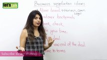 Business negotiations Idioms – Business English Lesson