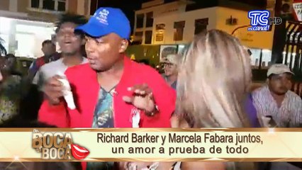 Richard Barker y Marcela Fabara juntos, un amor a prueba de todo