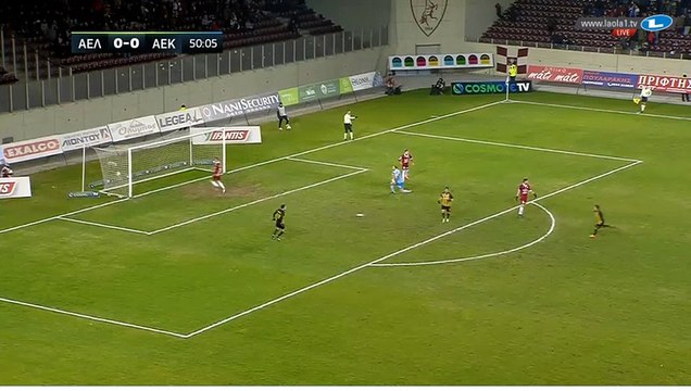 Masoud Shojaei Goal HD - AEL Larissa 0-1 AEK Athens FC 01.03.2018