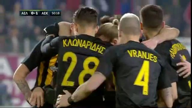0-1 Masoud Shojaei AMAZING Goal - AEL Larisa 0 - 1 AEK Athens FC 01.03.2018