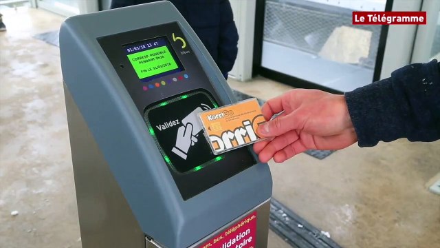 Brest. Une minute en téléphérique sous la neige