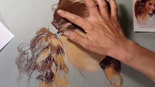 Girl Dry Pastel Portrait