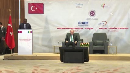 Senegal Cumhurbaşkanı Sall, Türkiye-Senegal İş Forumu'nda