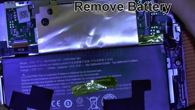 Disassembly Acer Iconia one 7 Repair B1-730 HD open zerlegen Guide