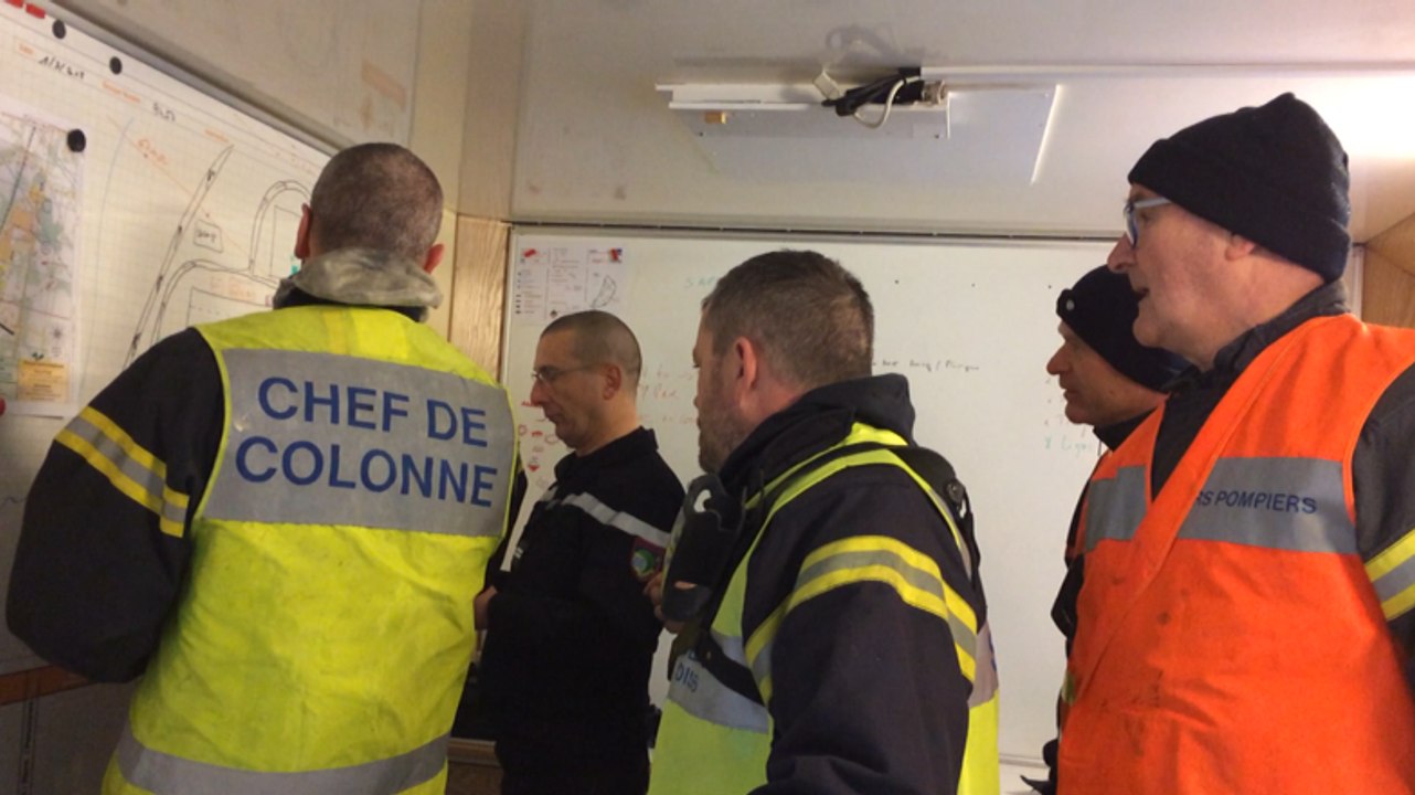 Exercice de gestion de crise à l'usine Hill-Rom