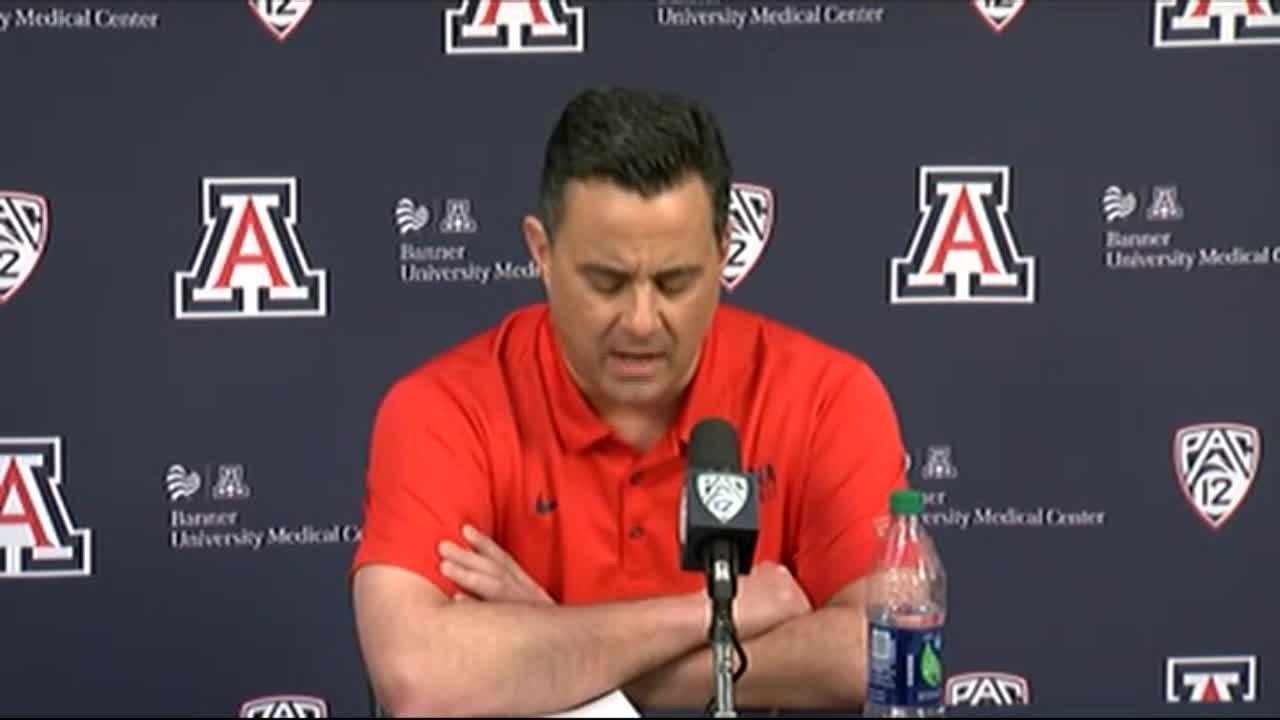 VIDEO UofA basketball coach Sean Miller denies ESPN report on FBI