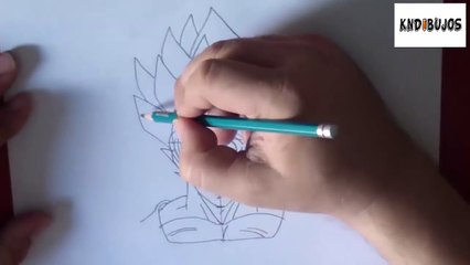 Como dibujar a goku super sayayin - How to draw goku super saiyan