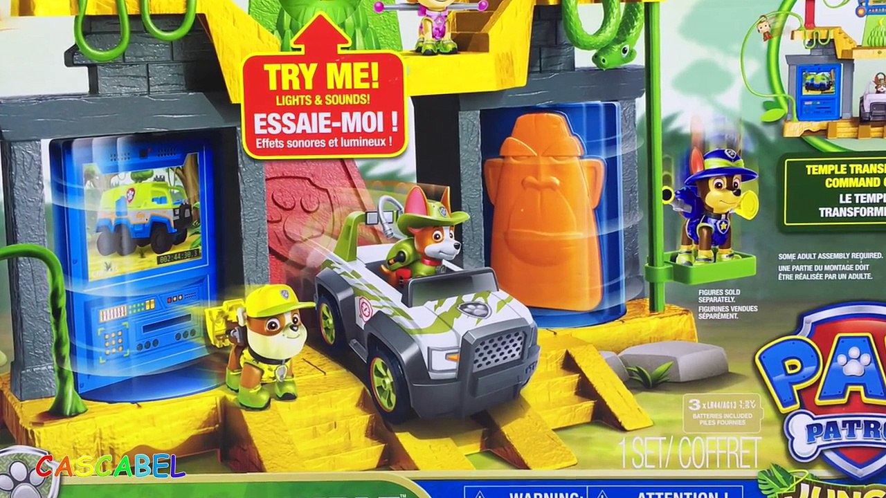 EL TEMPLE DEL MONO PATRULLA CANINA EL RESCATE DE LA SELVA MONKEY TEMPLE PAW PATROL CON TRACKER