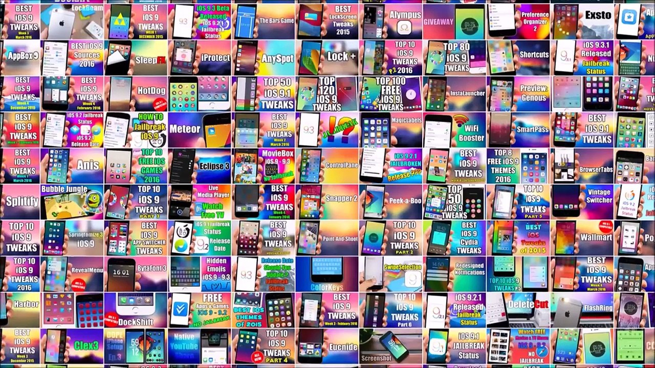 TOP 50 Cydia Tweaks Compatible With iOS 9.2 - 9.3.3 JAILBREAK