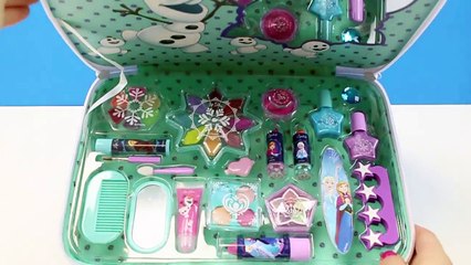 Maleta de Maquillaje para niñas de FROZEN Elsa y Anna | Set Manicura de Frozen para niñas
