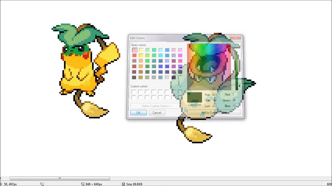 Pikachu Type Swap! Pokemon Sprite