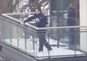 Irish Police Officers Get Drawn Into Snowball Fight