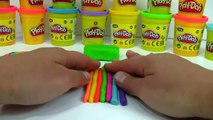 DIY How to Make Play Doh Rainbow Ice Cream Modelling Clay Learn Colors