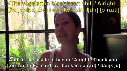 American English Conversation with IPA:  Breakfast! --  Pronunciation Exercise