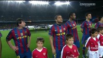 الشوط الاول مباراة برشلونة و ارسنال 4-1 ربع نهائي دوري الابطال 2010