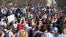 US students stage walkouts against gun violence | DW English