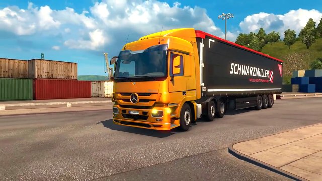 Рабочие грузовики Игры про машинки Тягач отвез бульдозер и фуру Мультики для мальчиков про технику