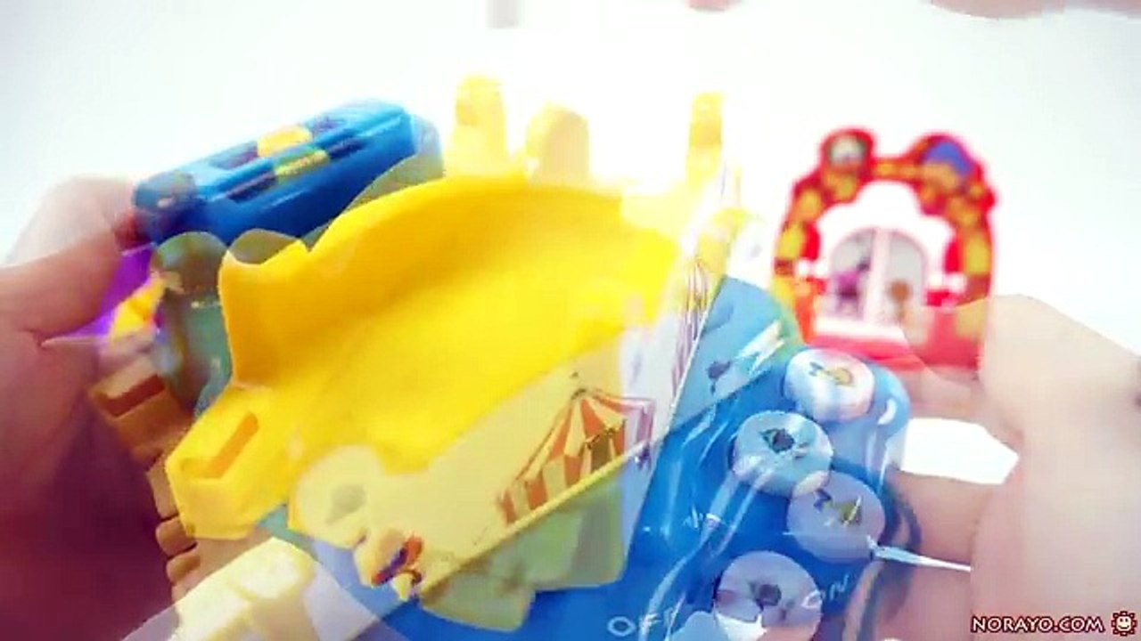 Pocoyo Super Circuit unboxing and play with Tayo Poli 포코요 레일 기차놀이 자동차 Тайо Робокар #toys #pocoyo