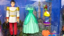 DISNEY CINDERELLA DRESS UP SET DELUXE WITH MAGIC CLIP DRESS JAQ GUS AND PRINCE CHARMING - UNBOXING