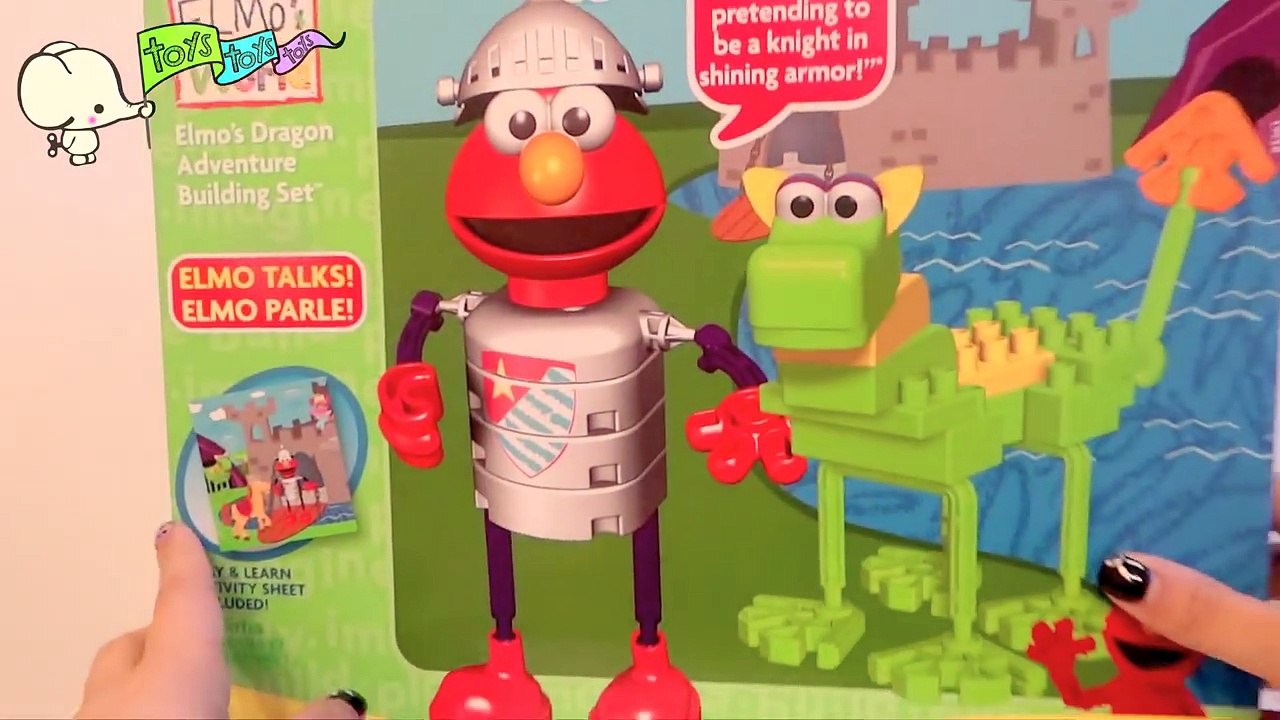 Lets Build Elmo and his dragon by Kid Knex - Juguemos a armar a Elmo y su dragon!