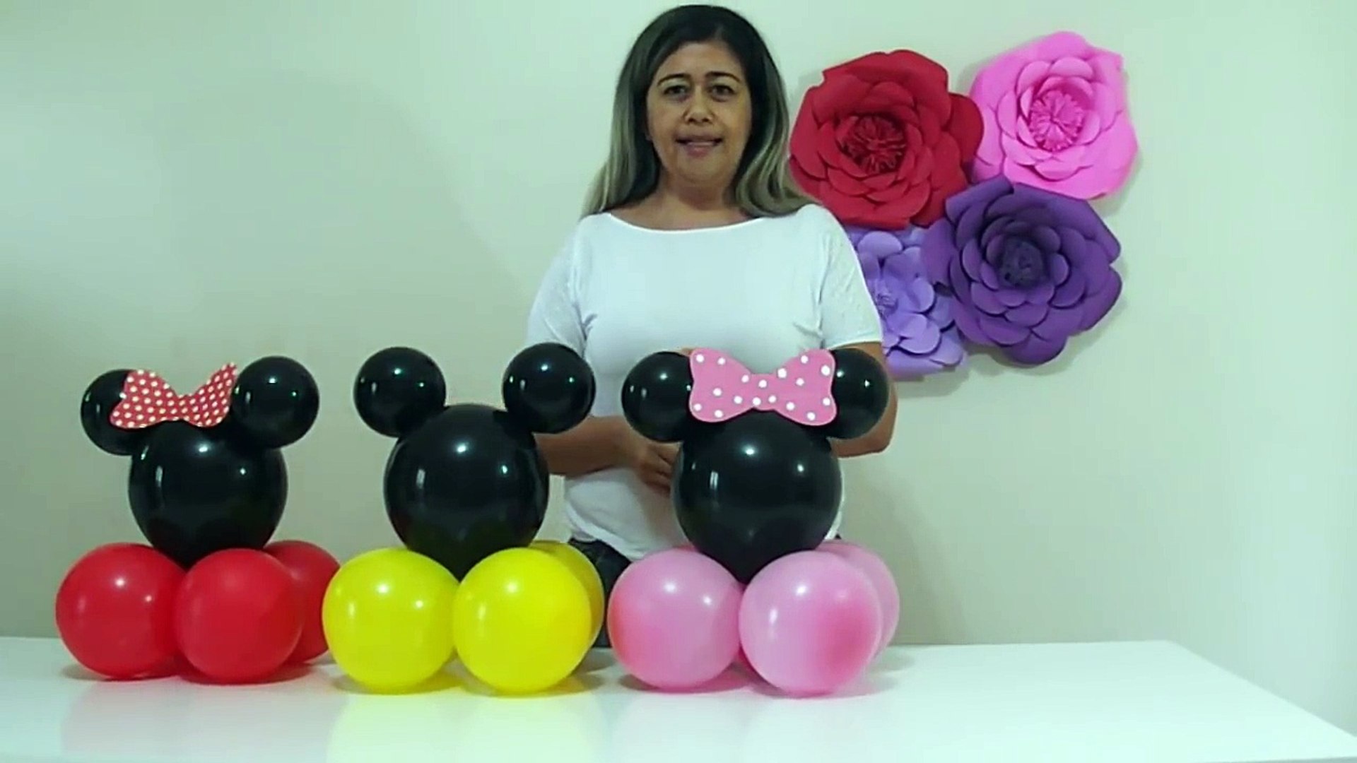 Centro de mesa Minnie e Mickey, image size:1920x1080