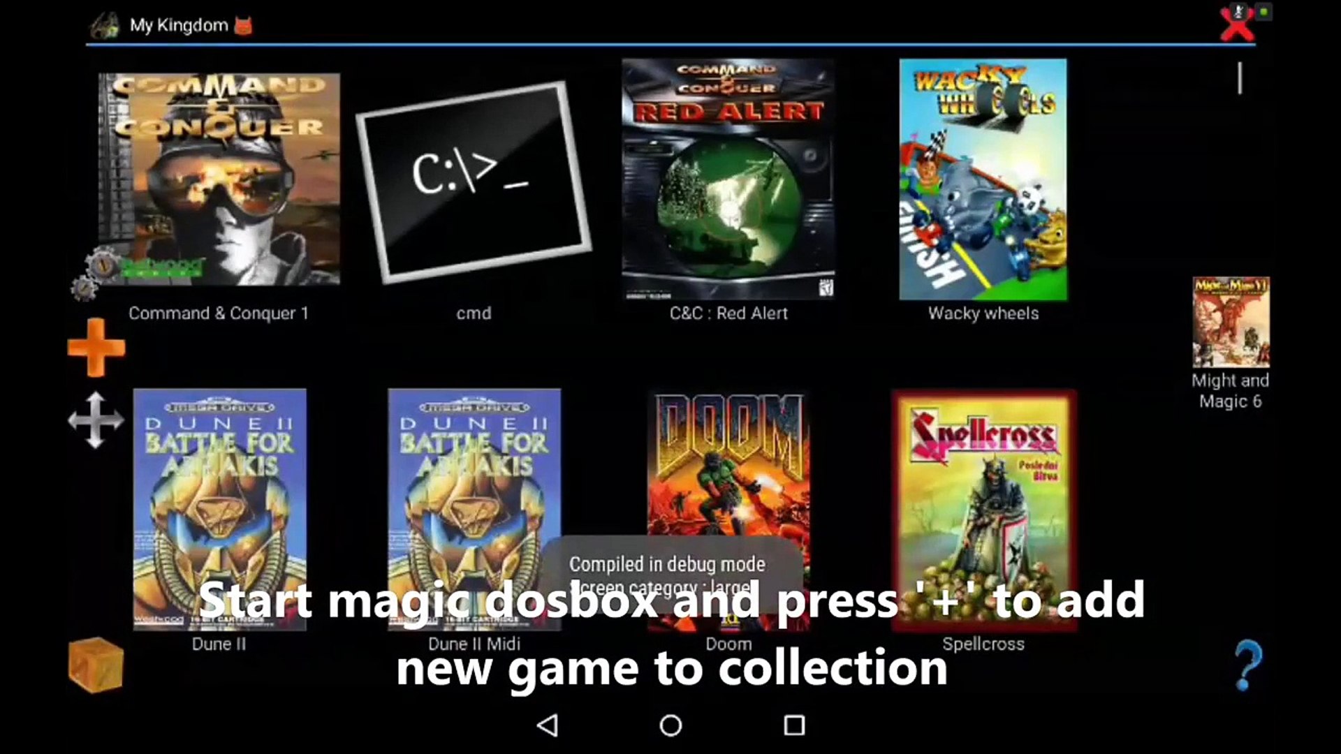 ElderScrolls : Arena on Android. Installation guide using Magic Dosbox -  video Dailymotion