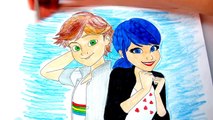 Miraculous Ladybug Marinette and Adrien Coloring Book for kids | Colors Fun Animals for kids