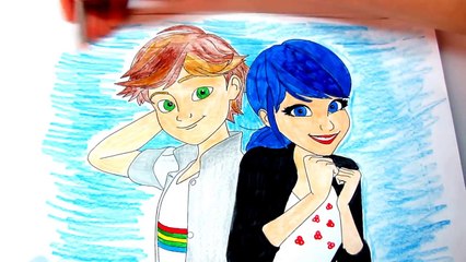 Miraculous Ladybug Marinette and Adrien Coloring Book for kids | Colors Fun Animals for kids