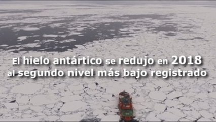 El hielo antártico se redujo en 2018 al segundo nivel más bajo registrado