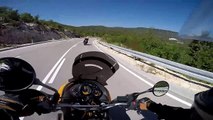 kawasaki kle 500 and z750 really cool road in BiH