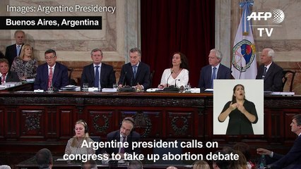 Argentine president asks Congress to debate abortion