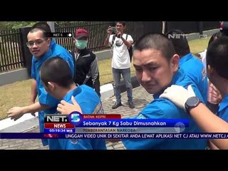 Sebanyak 7 Kg Sabu Dimusnahkan Petugas - NET5