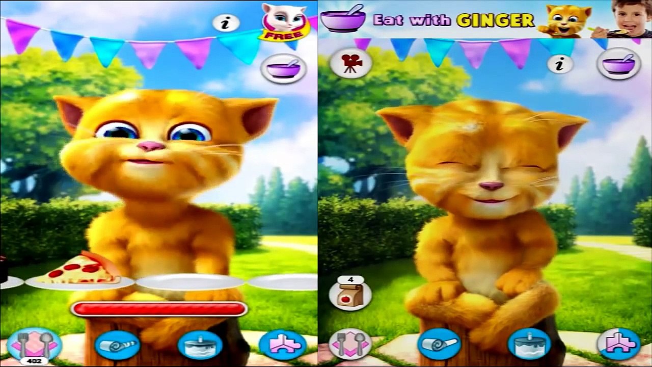 ✿Говорящий Кот Том и Котик Джинджер (Рыжик) #2 Детский игровой мультик от Kids Show