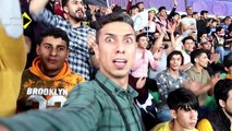 شاهدت اغرب مشجع في مباراة العراق والسعوديه يشجع من سقف الملعب/محمد الدرويش