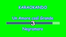 Karaoke Italiano - Un amore così grande - Negramaro ( Testo )