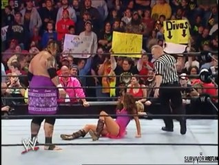 WWE Umaga vs Maria and Kurt Angle -John Cena Saved Maria TwoTimes