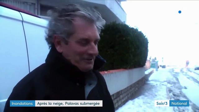 Inondations : après la neige, Palavas submergée
