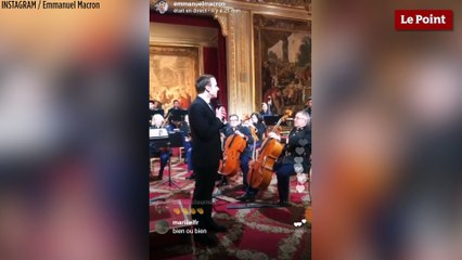 À l'Élysée,  Emmanuel Macron récite "Pierre et le loup"