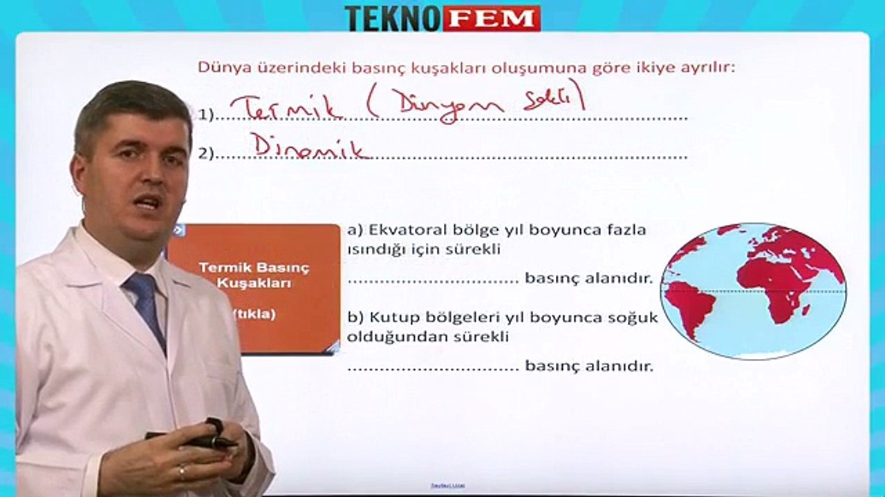 ygs lys coğrafya Iklim Bilgisi - Basinc - 2