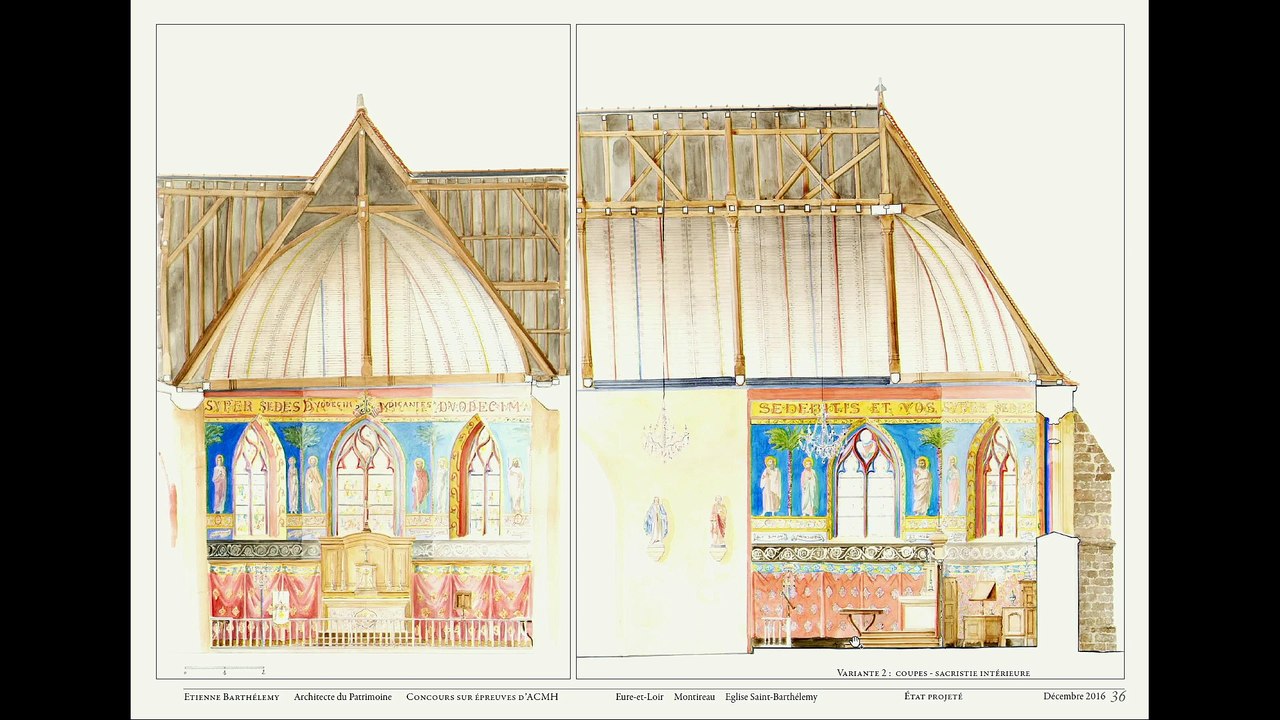 DEVENIR ARCHITECTE EN CHEF DES MONUMENTS HISTORIQUES AU 21E SIECLE - L'église Saint-Barthélemy à Montireau - La chapelle Saint-Alexis eu Puy-en-Velay