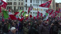 Dernier meeting des néofascistes italiens avant les élections